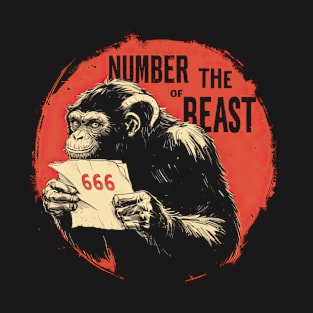 Number of the beast Iron Maiden monkey T-Shirt