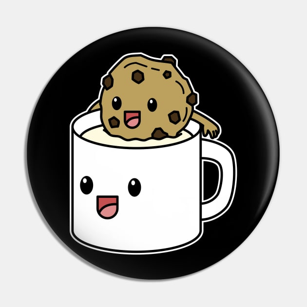 Chocolate Chips Cookie and Milk Pin by rudypagnel