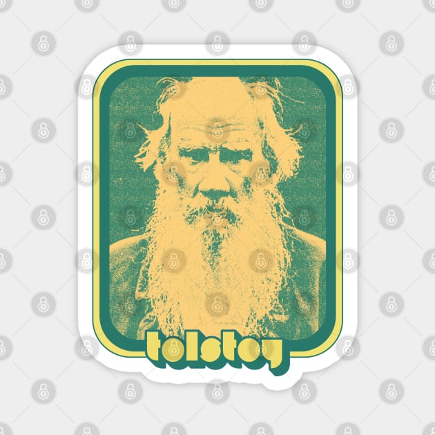 Leo Tolstoy // Retro Aesthetic Fan Art Magnet by DankFutura