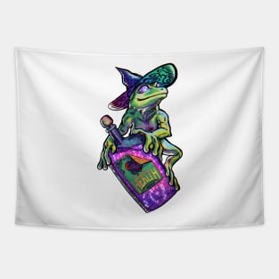 Health Frog Wizard Potion Tapestry