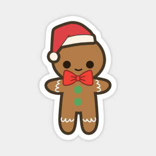 Cute Christmas Gingerbread Man Magnet