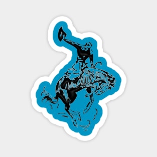 Western Era - Cowboy on Horseback 7 Magnet