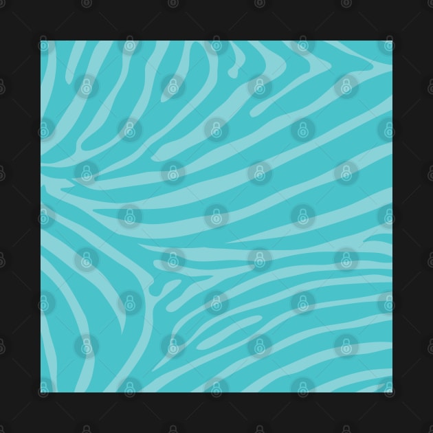 Two Tone Teal Zebra Print by CraftyCatz