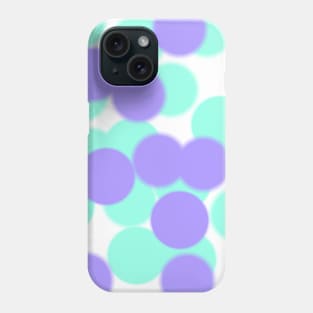 Colorful watercolor polka dots art Phone Case