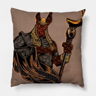 Anubis, steampunk design Pillow