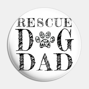 Rescue Dog Dad Pin