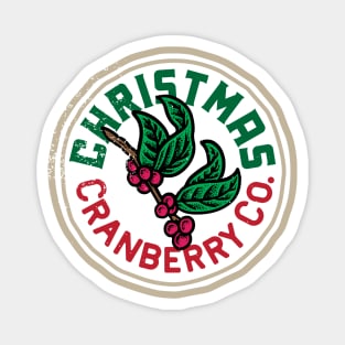 Christmas Cranberry Co Badge Magnet