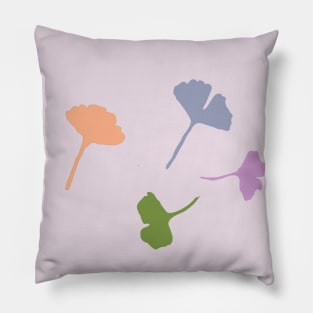 Nice colors of ginkgo biloba leaves Pillow