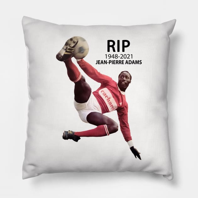 RIP Jean Pierre Adams 1948-2021 Pillow by Brown777