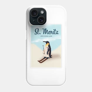 St. Moritz Switzerland ski Phone Case