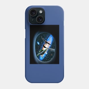 Plane in Space Phone Case