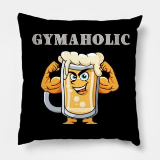 Gymaholic - Funny Gym and Workout Design Pillow