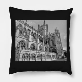 Monochrome Bath Abbey Pillow