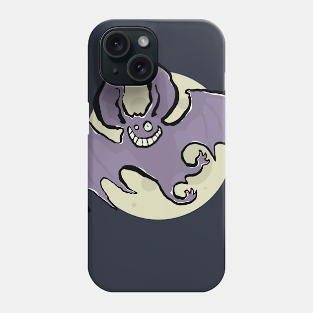 The moon and bat Phone Case by greendeer