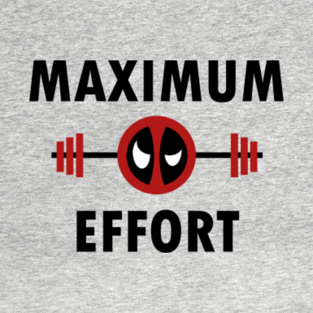 Deadpool Maximum Effort Barbell - Deadpool - Tank Top ...