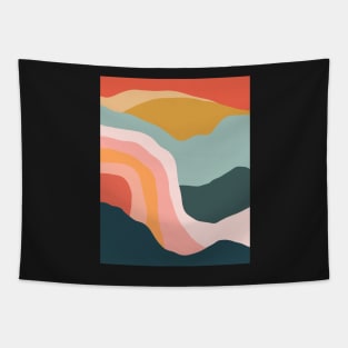 Minimal Landscape #9 - Retro Art Print Tapestry