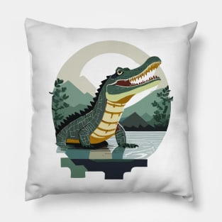 Crocodile, animal, favourite animal, animal rights activist Africa Pillow