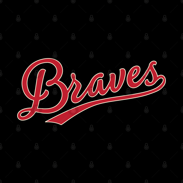 Atlanta Braves 4 by Buck Tee Originals by Buck Tee