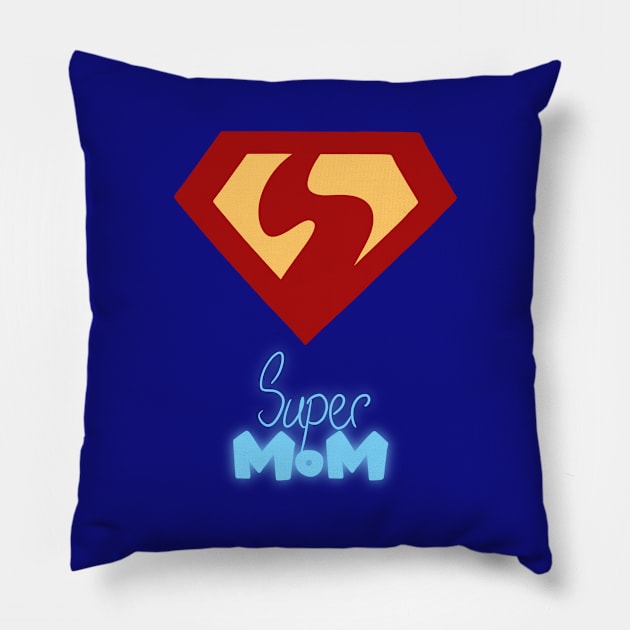 SuperMOM Pillow by FadedFigments