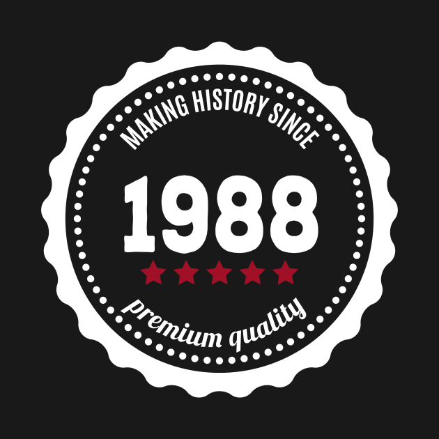 Making history since 1988 badge by JJFarquitectos