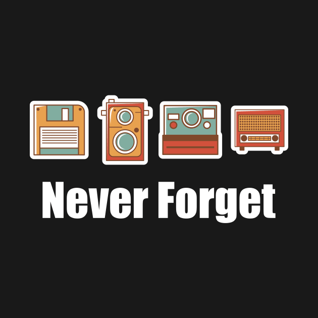 Funny Never Forget Floppy Disk Camera & Radio by theperfectpresents