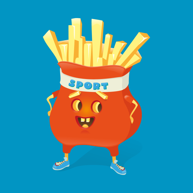 Happy French Fries by OlyaYang