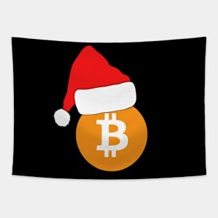 Bitcoin BTC Crypto Christmas Tapestry