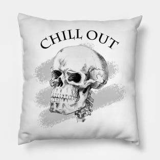 Chill Out Skull Pillow