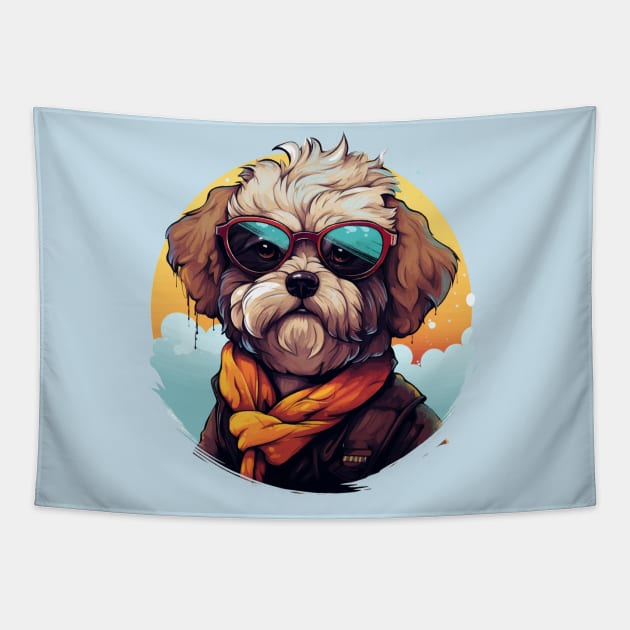 Adventure Hound Tapestry by tjfdesign