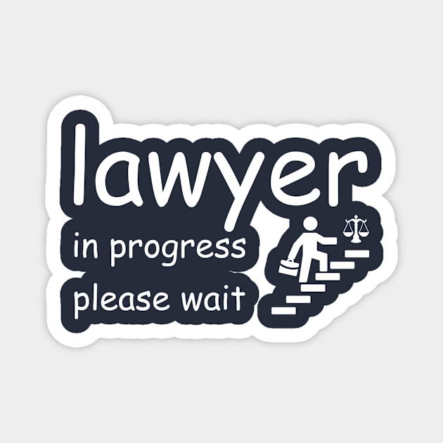 funny lawyer in progress please wait Magnet by Mega-st