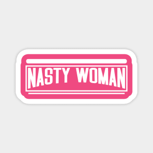 nastywoman text white Magnet