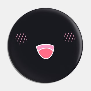 Anime Happy Mouth Black Pin