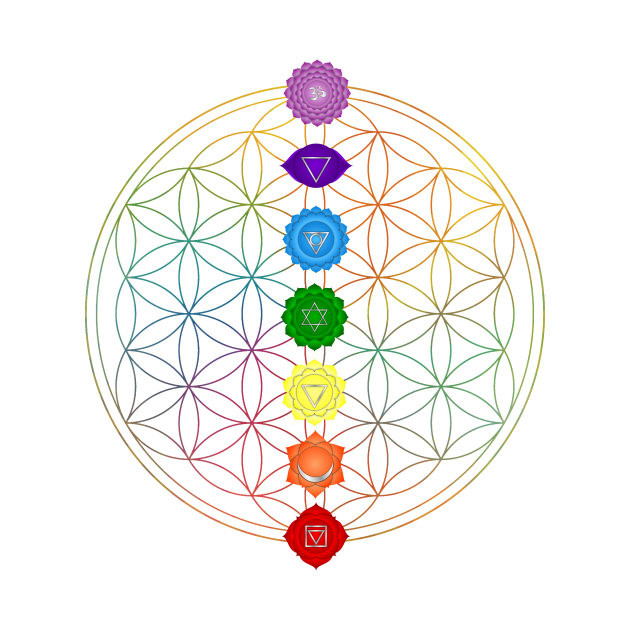 Sacred Flower of Life Chakra by Bluepress