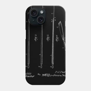 Boat Oar Vintage Patent Hand Drawing Phone Case