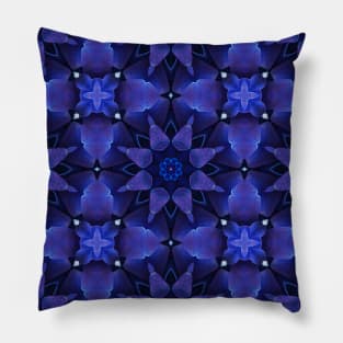 Royal Blue Hydrangea Pattern 3 Pillow