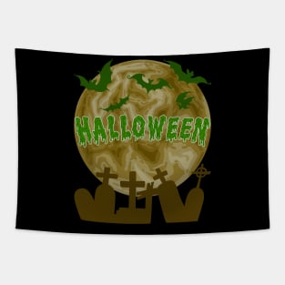 Halloween Full Moon Party Tapestry