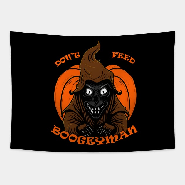 Don't feed boogeyman Tapestry by Rusty Lynx Design