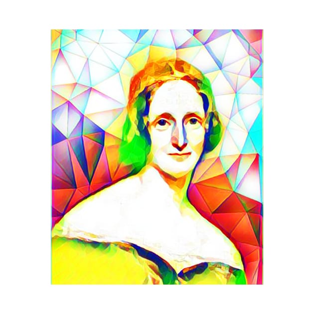 Mary Shelley Colourful Portrait | Mary Shelly Artwork 11 by JustLit