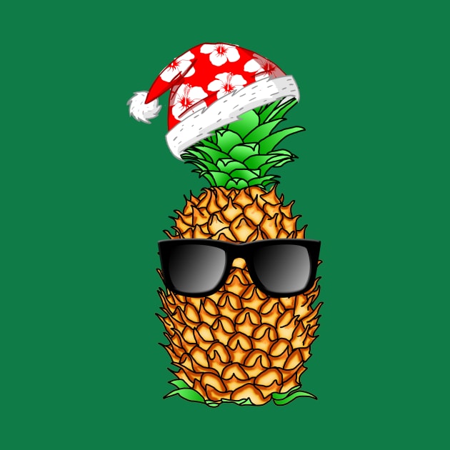 Tropical Funny Christmas Pineapple by macdonaldcreativestudios