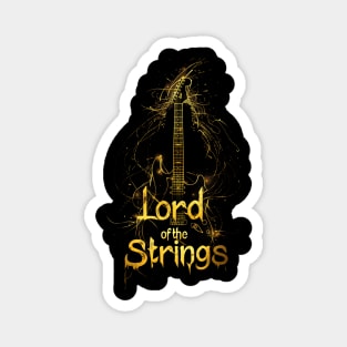 Lord of the Strings - Gonden Guitar - Fantasy Magnet