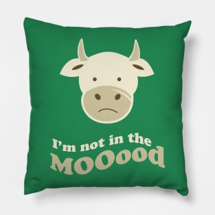 Moody Cow Pillow