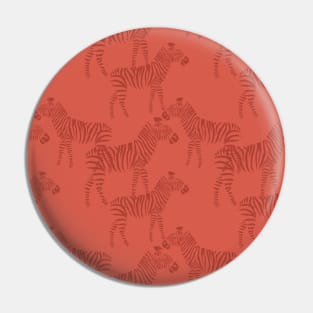 Burnt Orange Animals Neck Gator Zebras Burnt Orange Animal Pin