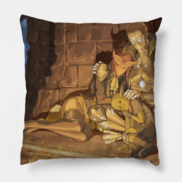 Dungeons and Dragons - Quiet Slumber Pillow by RobustaArt