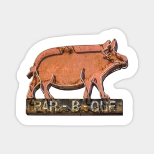 Rustic Barbecue Diner Sign Magnet