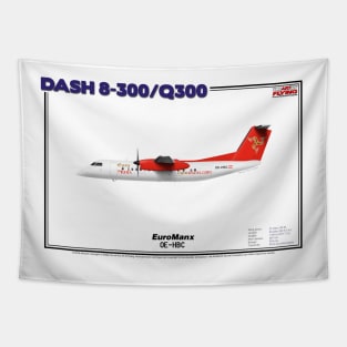 DeHavilland Canada Dash 8-300/Q300 - EuroManx (Art Print) Tapestry