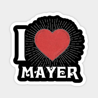 Graphic Mayer Proud Name Christmas Birthday 70s 80s 90s Vintage Styles Magnet