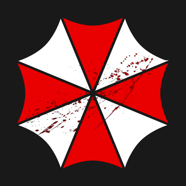 Umbrella Corporation Insignia [w/blood spatter] by JayVal