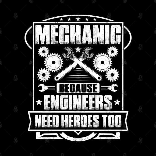 Mechanic Mechanist Mechanician Fitter by Krautshirts