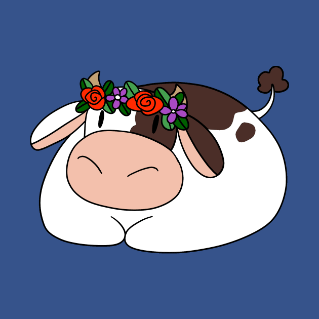 Flower Crown Cow by saradaboru