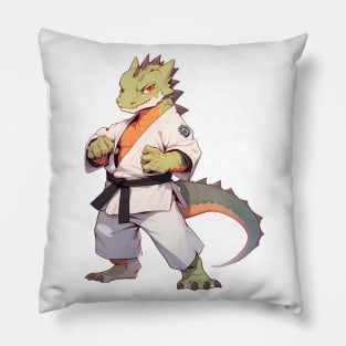 Karate Master Dragon Pillow